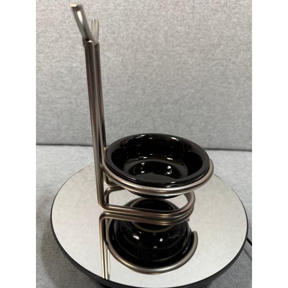 Black Ceramic Spoon Holder w Metal Stand Kitchen Utensil Rest Countertop‎ - Picture 7 of 12